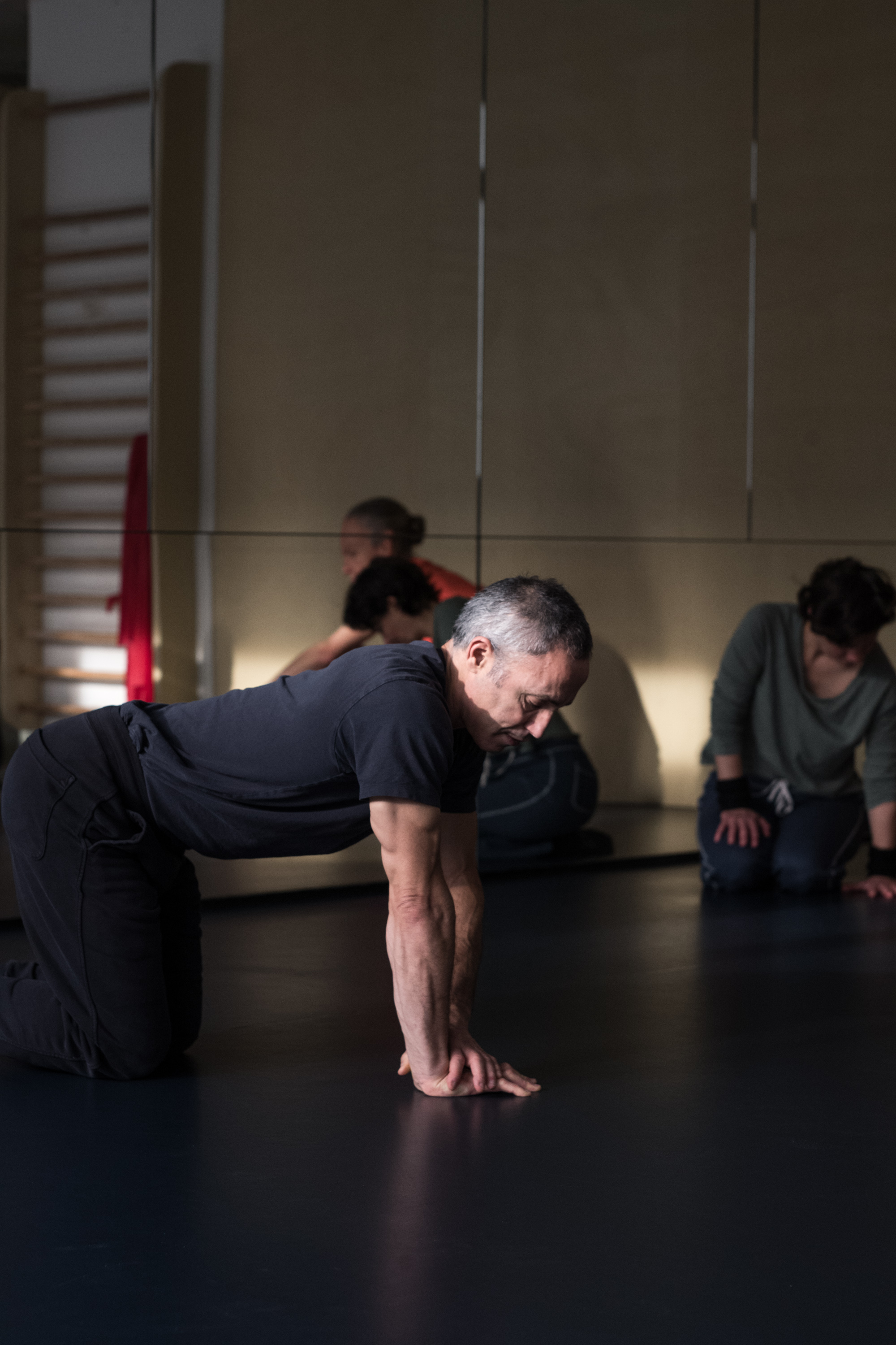 Yuval demonstrating technique at workshop