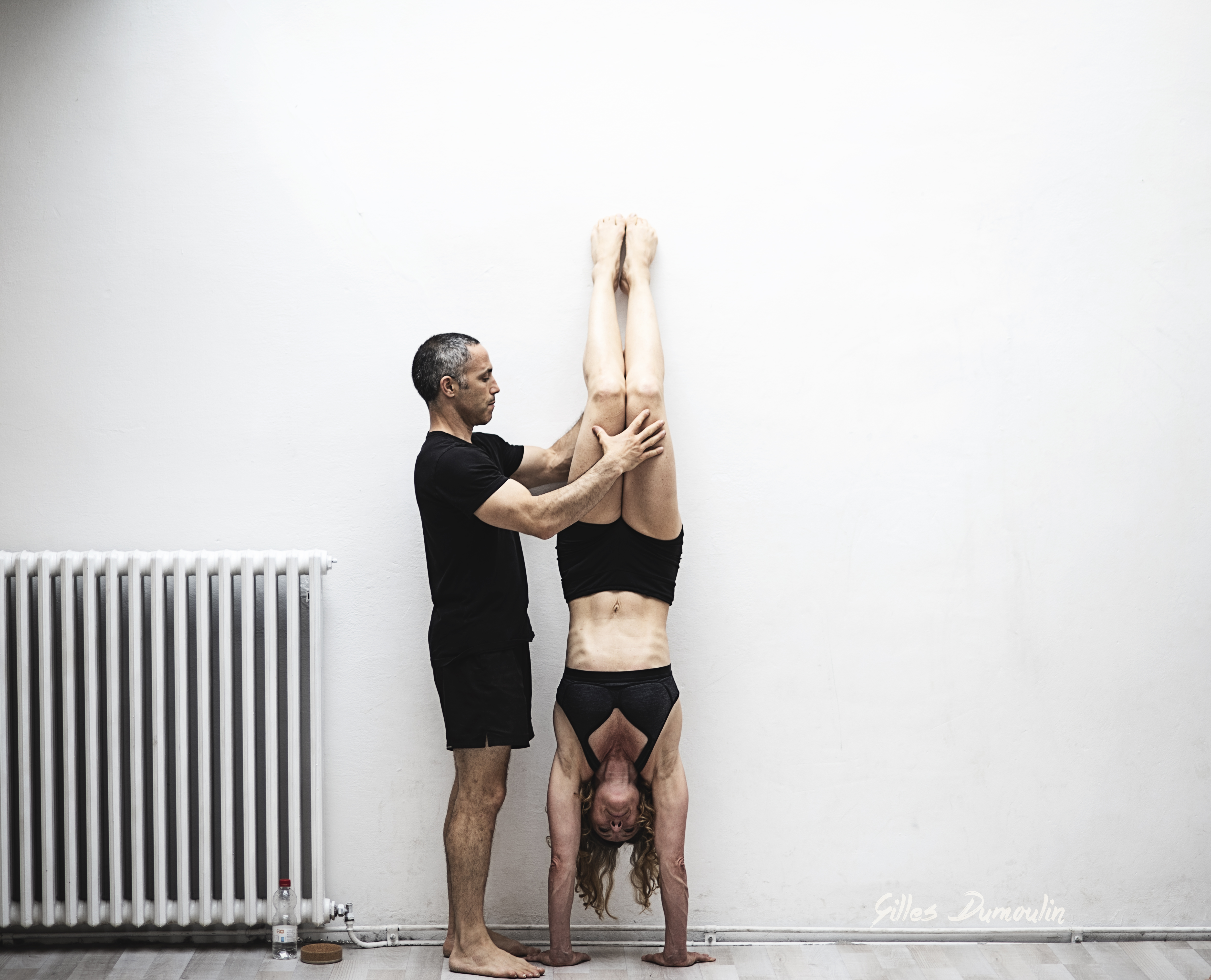 Yuval spotting a practitioner